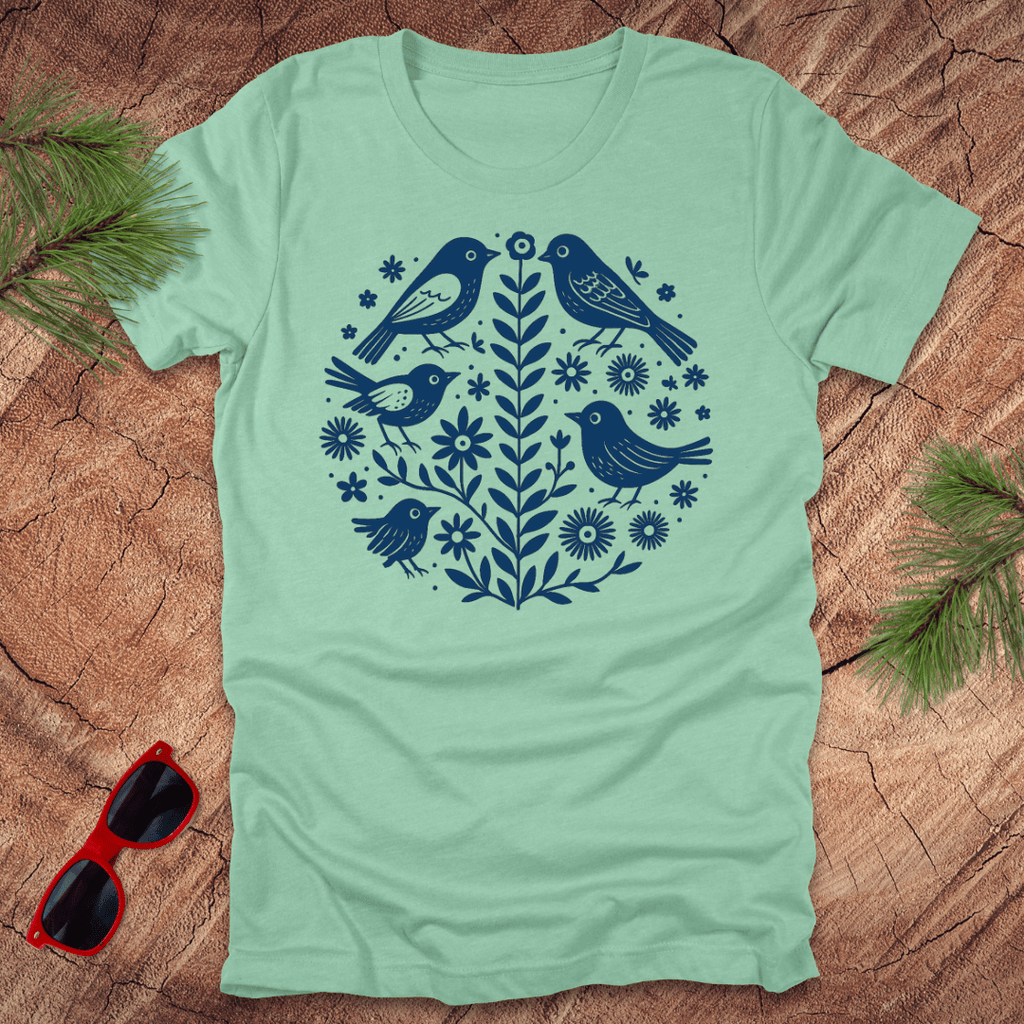 Birds and Flowers Tee