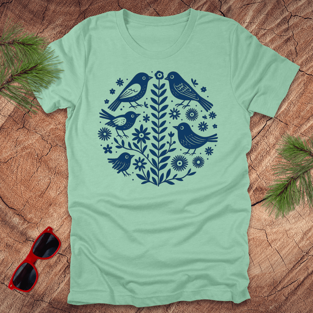Birds and Flowers Tee