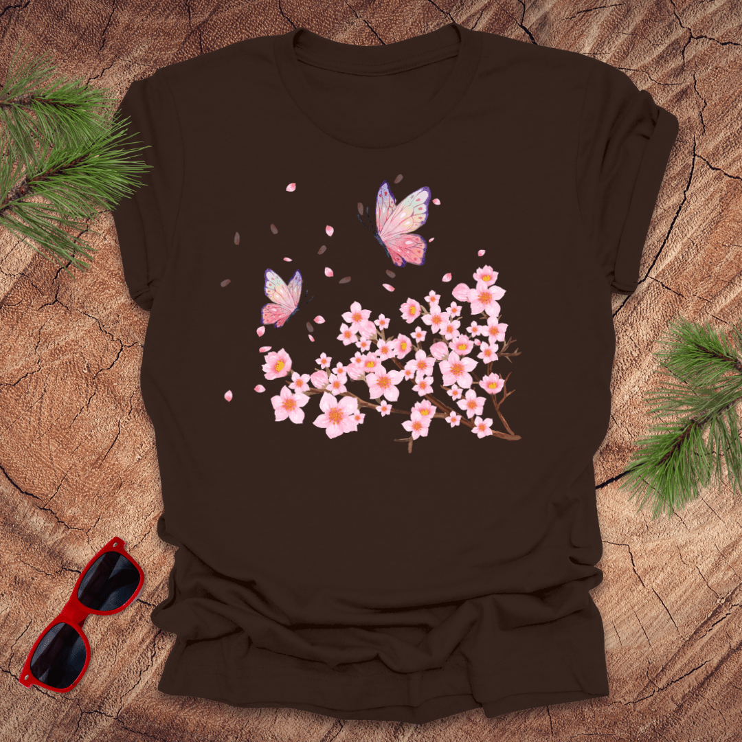 Butterflies and Cherry Blossoms Tee