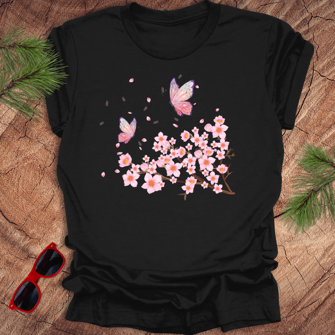 Butterflies and Cherry Blossoms Tee