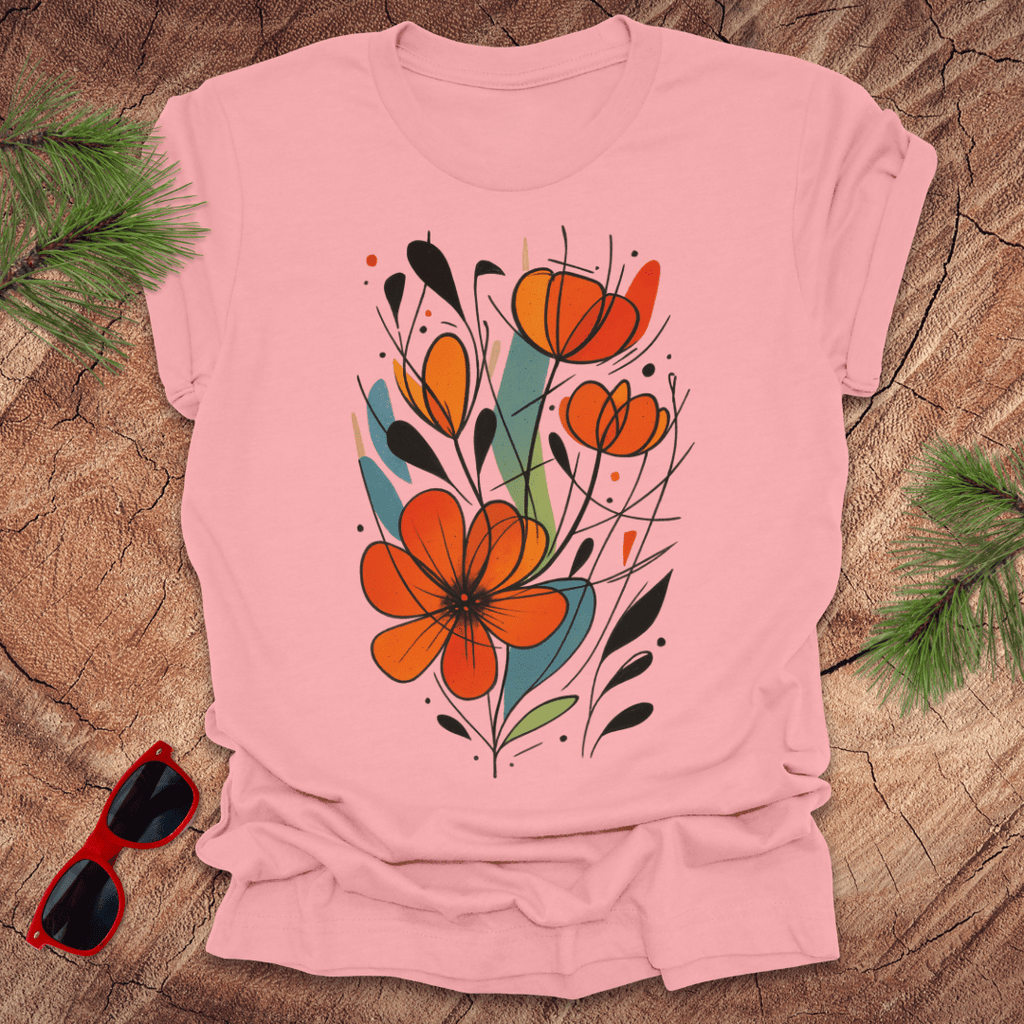 Geometric Flower Tee