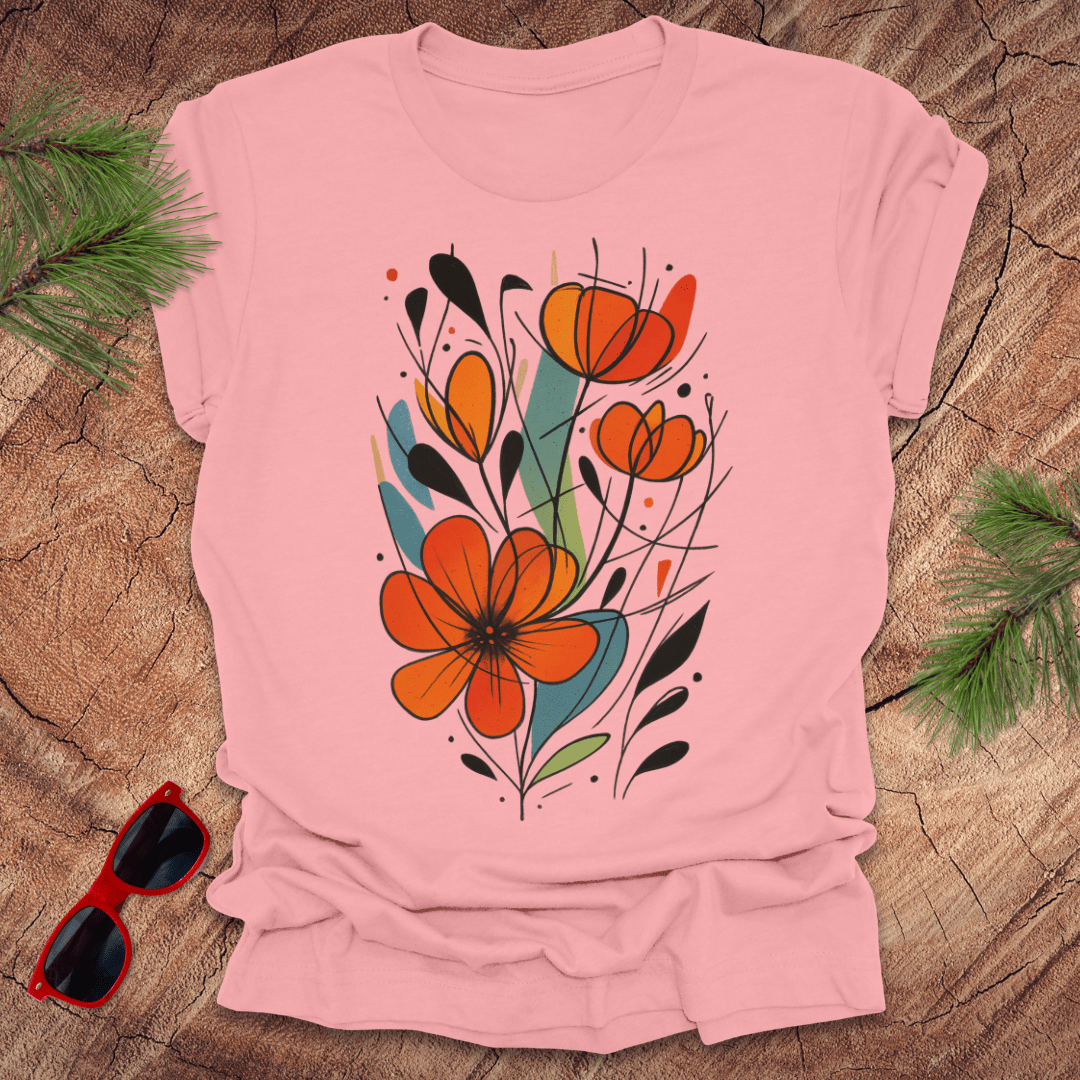 Geometric Flower Tee