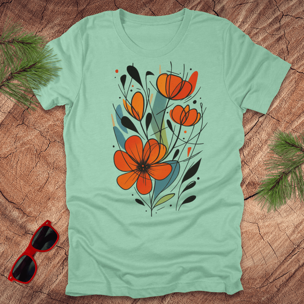 Geometric Flower Tee