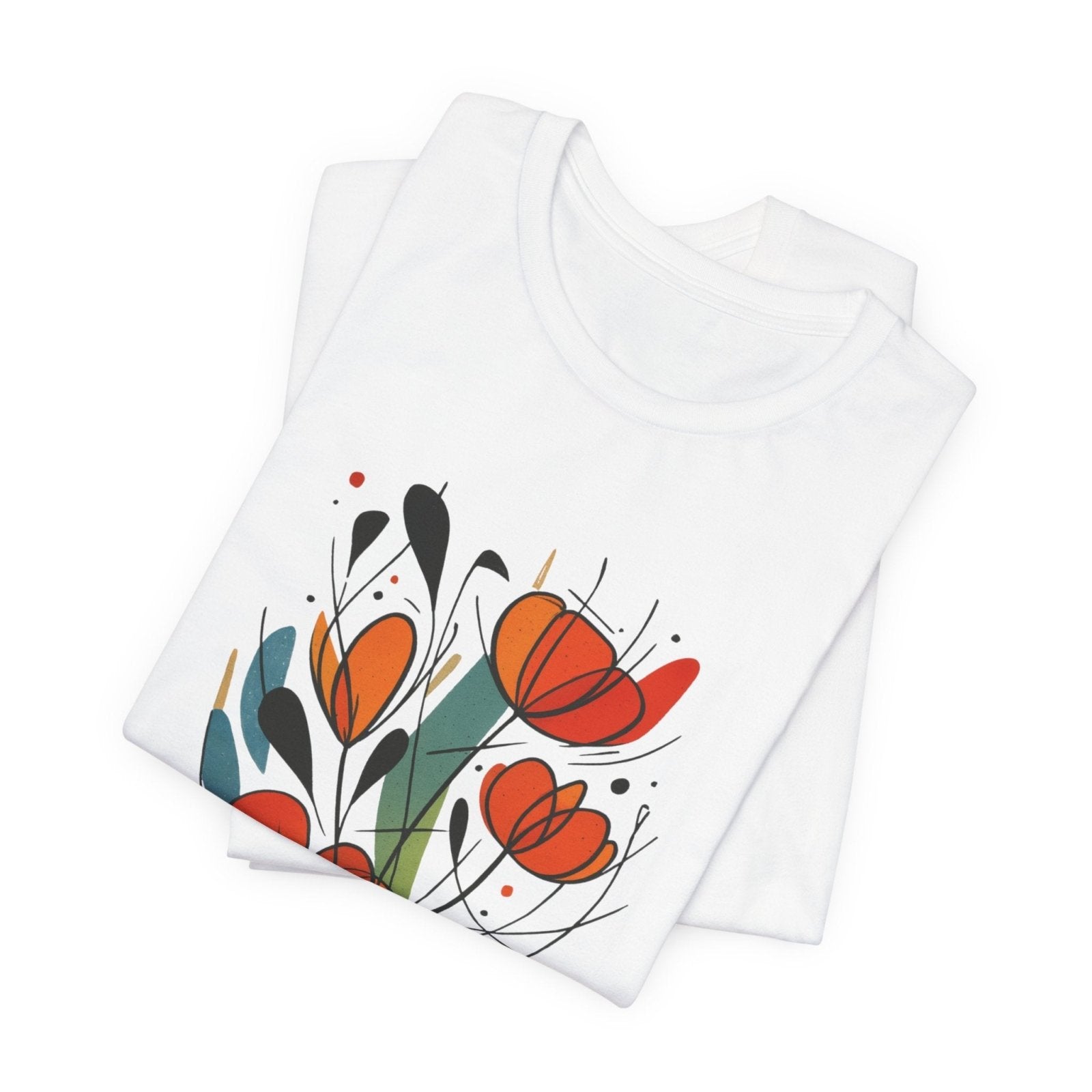Geometric Flower Tee