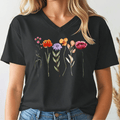 Garden Party Flower V-neck Tee