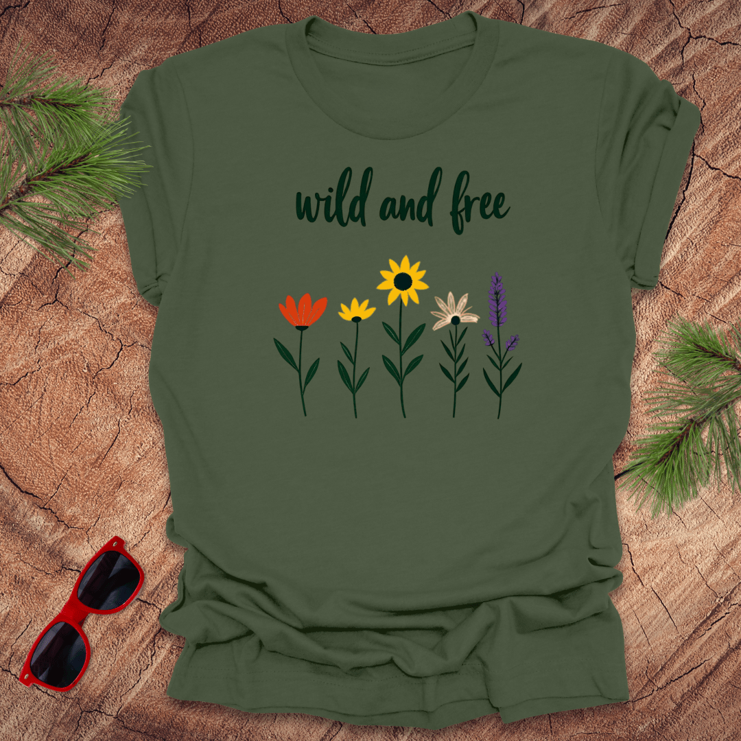Wild and Free Floral Tee